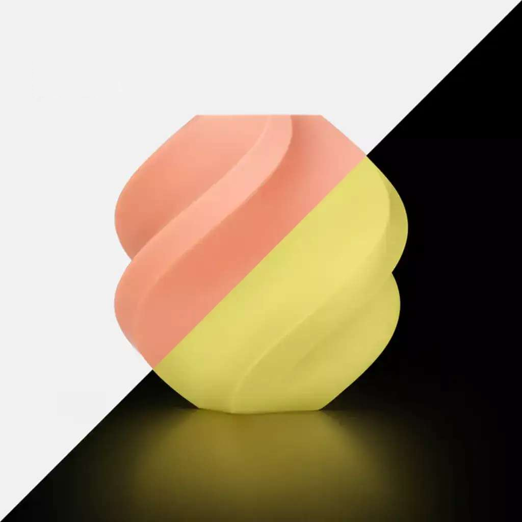 Bambu Lab PLA Glow Leuchtend-Orange (15300) 1kg 1,75 mm...