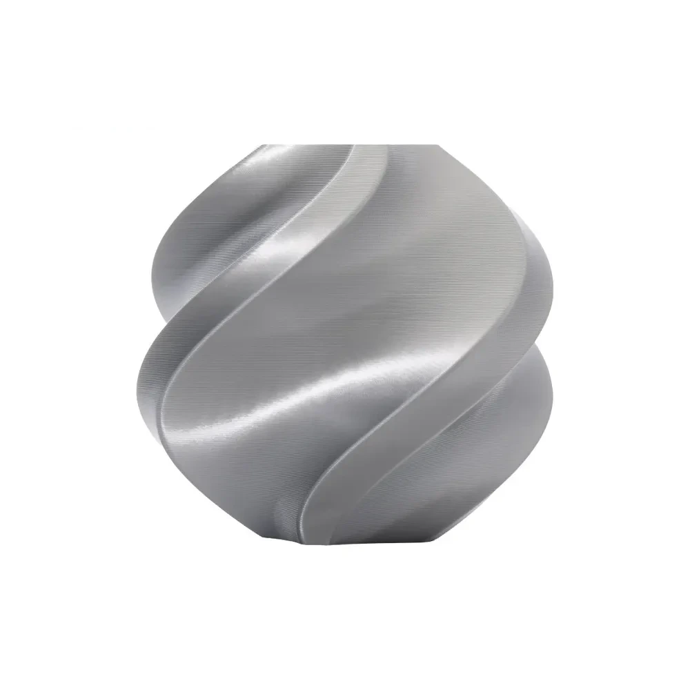 Bambu Lab PLA Silk+ Argent (13109) 1kg 1,75 mm (avec Bobine)