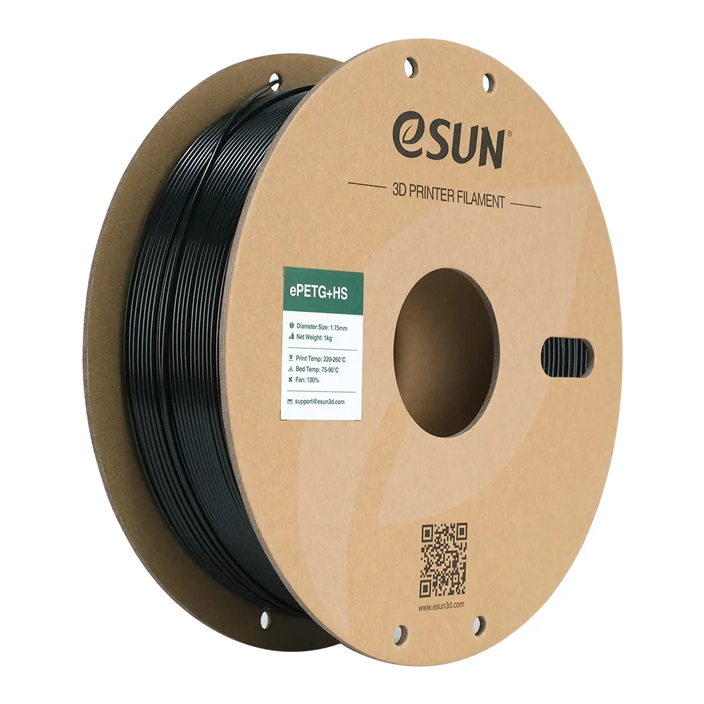 eSUN 3D PETG High Speed Solid Negro 1,0kg 1,75mm