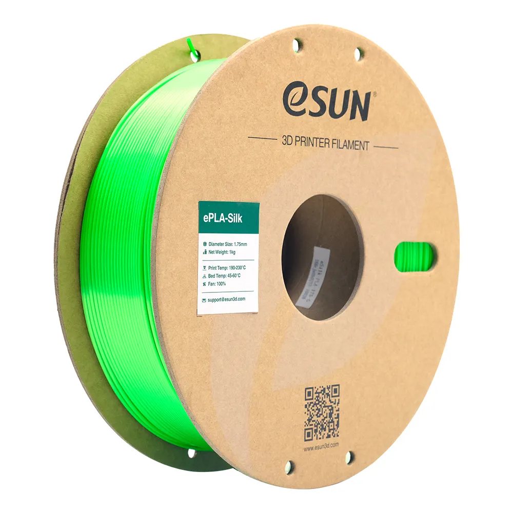 eSUN 3D PLA eSilk Green 1,0kg 1,75mm