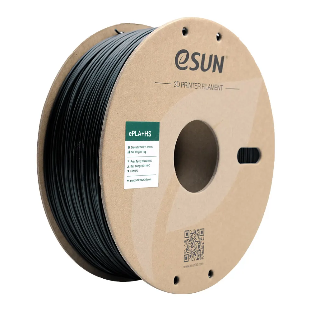 eSUN 3D PLA+ High Speed Negro 1,0kg 1,75mm
