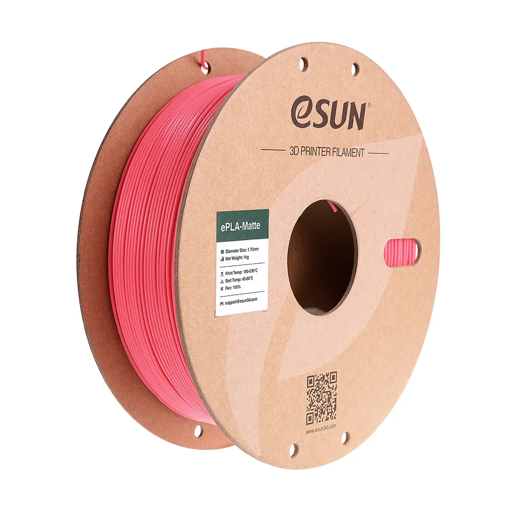 eSUN 3D PLA Matte Erdbeerrot 1,0kg 1,75mm