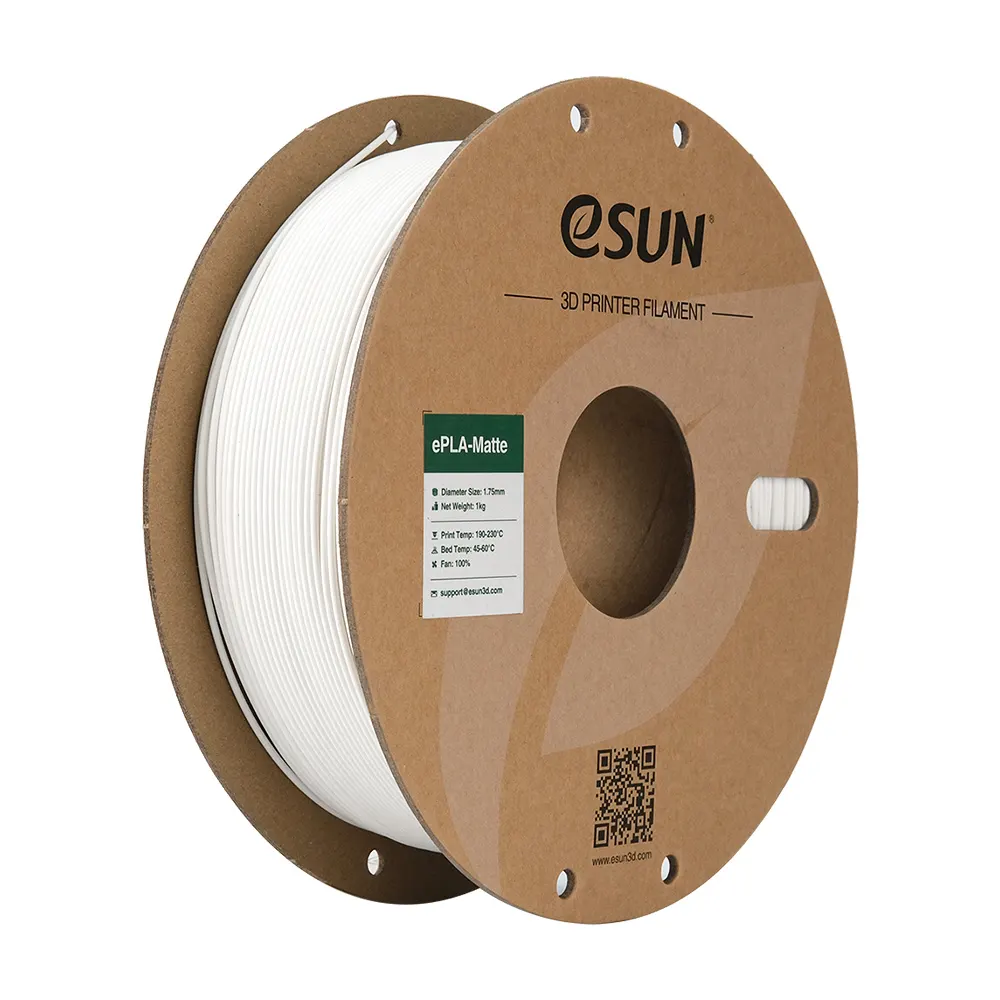 eSUN 3D PLA Matte Milchweiß 1,0kg 1,75mm