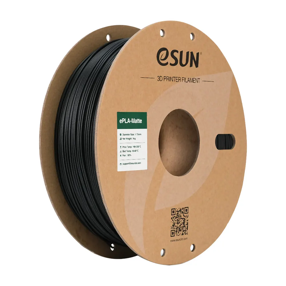 eSUN 3D PLA Matte Noir Profond 1,0kg 1,75mm