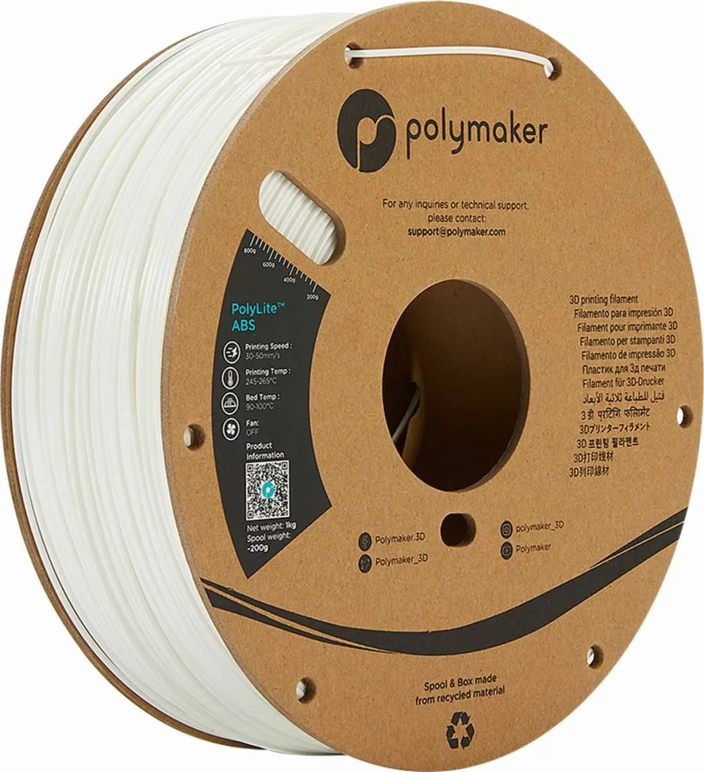 PolyMaker ABS (PolyLite) White 1,0kg
