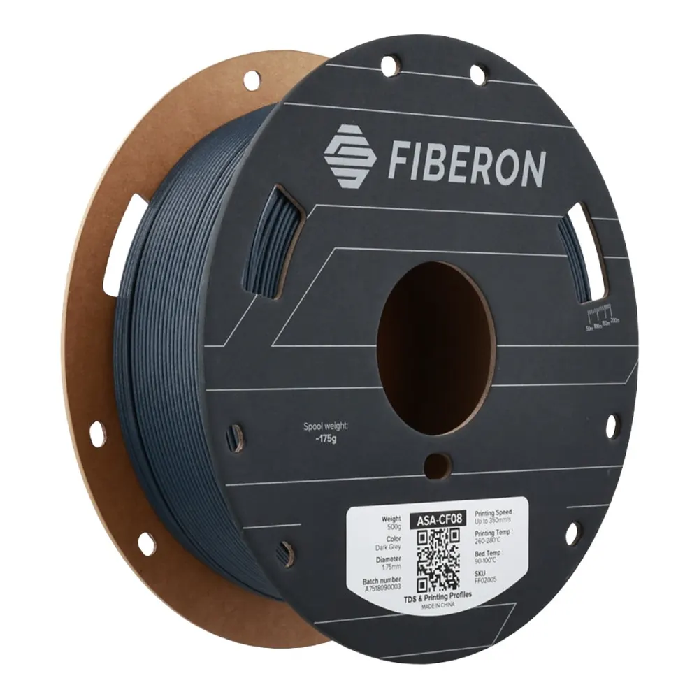 Polymaker Fiberon ASA-CF08 Dark Grey 1,75 mm 0,5kg