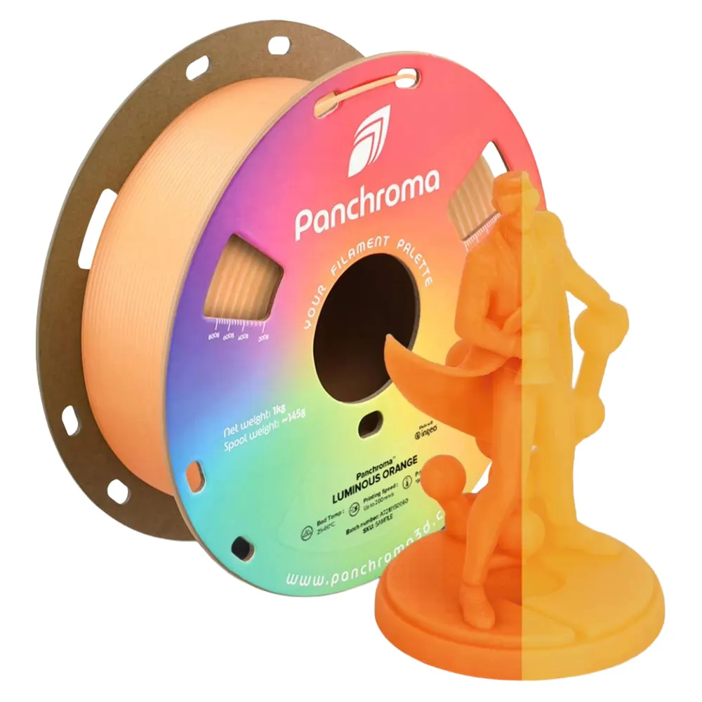 Polymaker Panchroma PLA Luminous Naranja 1,0kg 1,75mm