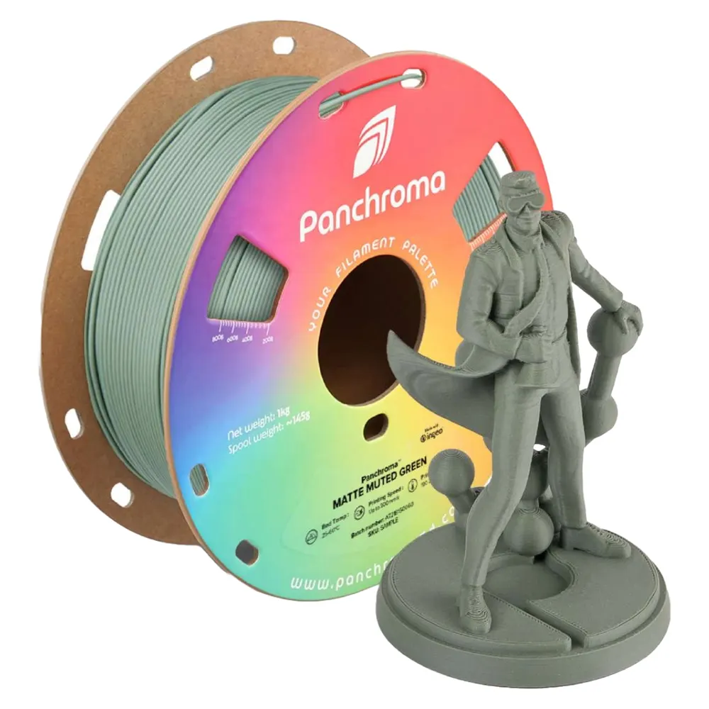 Polymaker Panchroma PLA Matte Muted Green 1,0kg 1,75mm