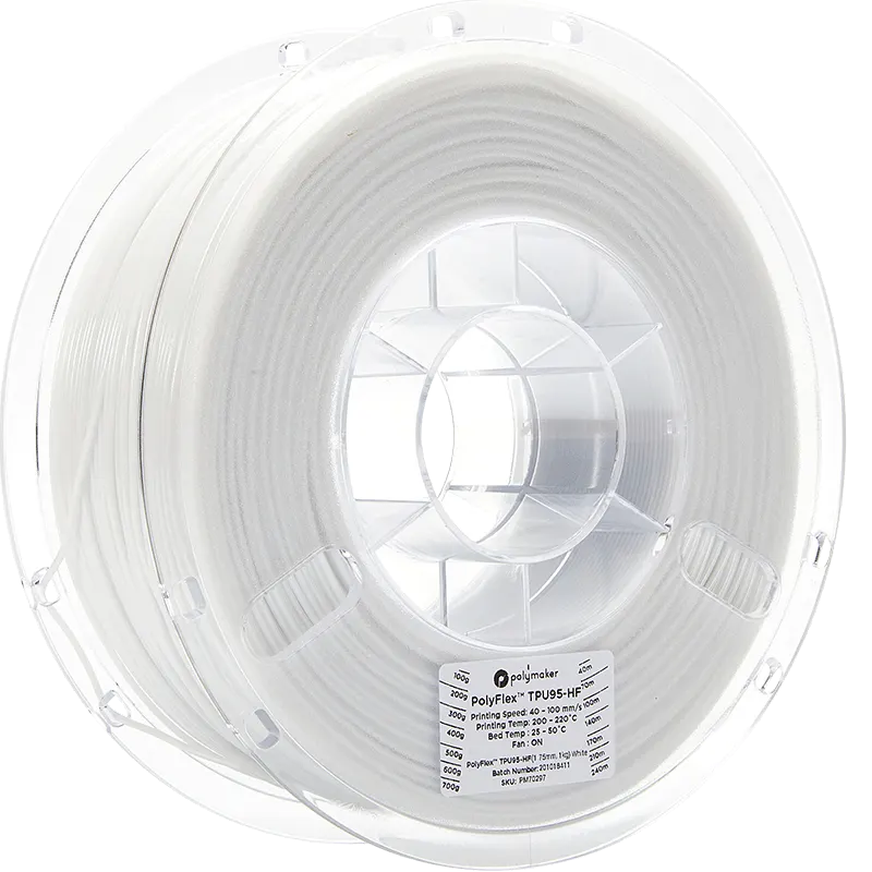 PolyMaker PolyFlex 95A HF White 1,0kg